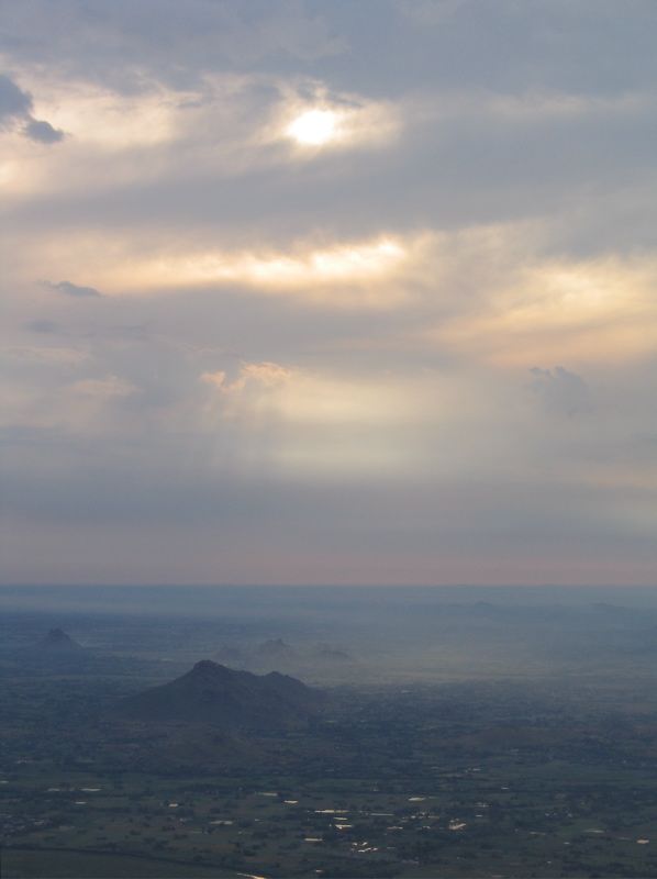 View from the top in the morning